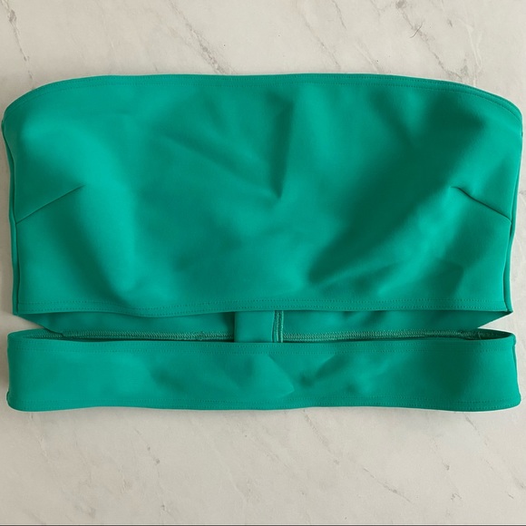 ASOS neoprene bandeau strap bikini in bali green, Size 12 🌊 - Picture 5 of 9